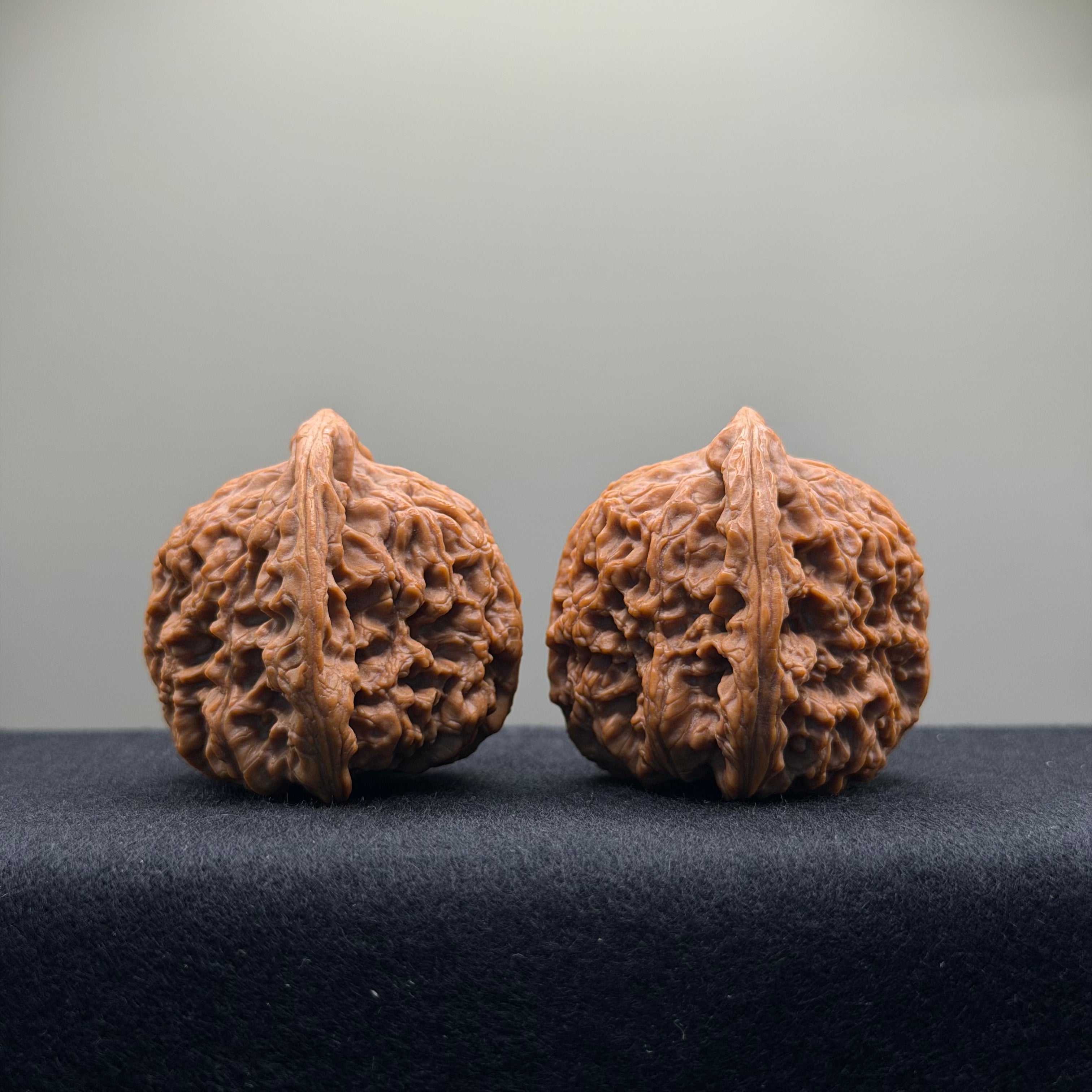 Nanjiang Stone Wenwan Walnut · 44mm · Premium Ritual