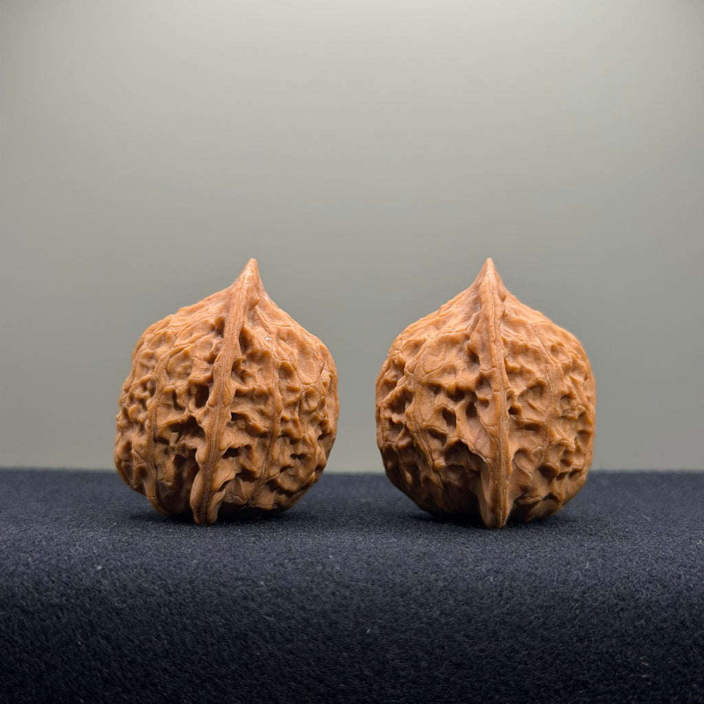 Mini Hat Wenwan Walnut · 35mm · Natural · Premium Ritual