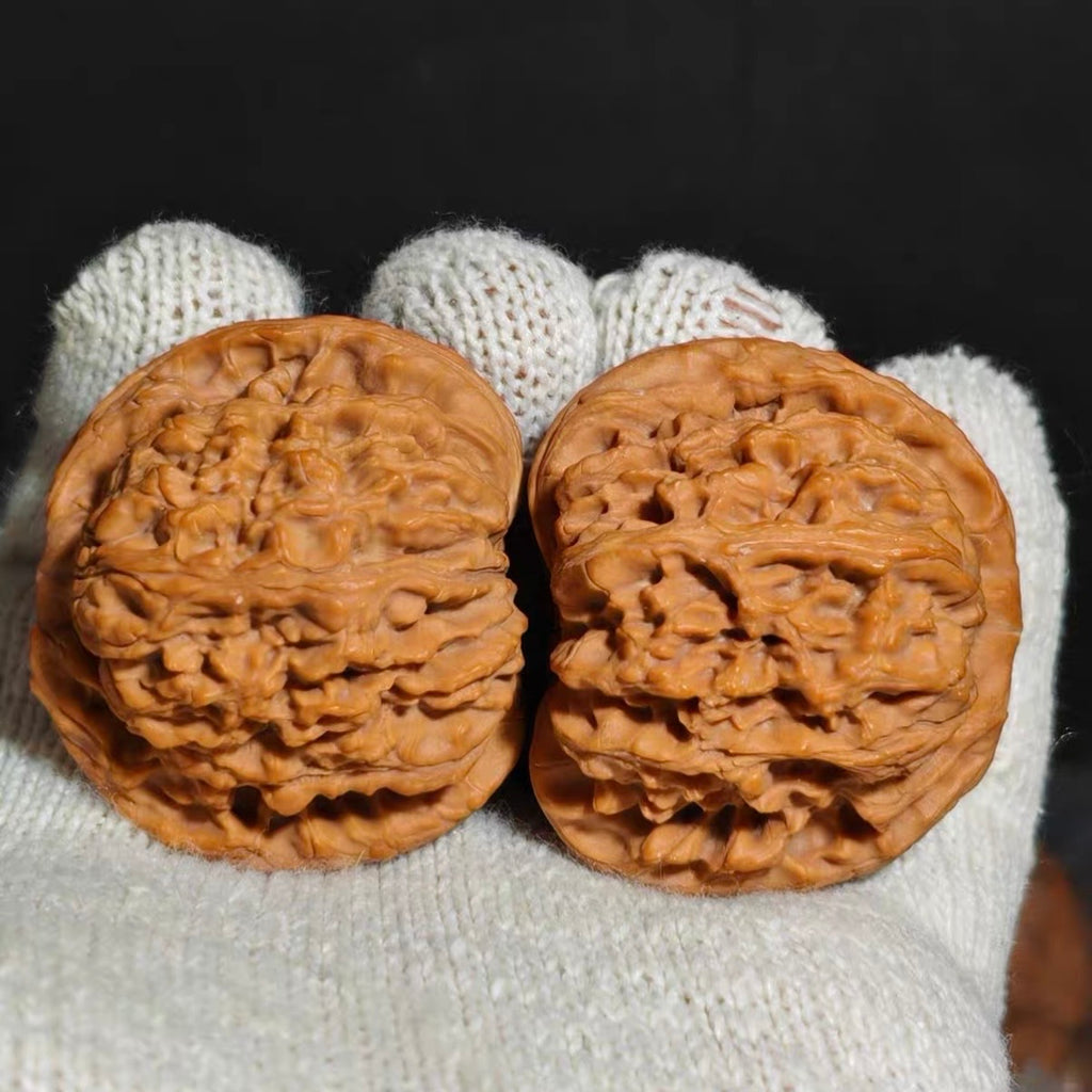 Nanjiang Stone Wenwan Walnut · 45mm · Natural · Premium Ritual