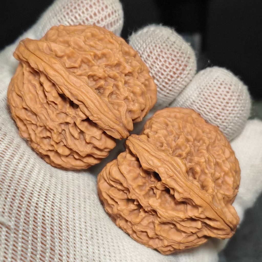 Nanjiang Stone Wenwan Walnut · 38mm · Natural · Premium Ritual