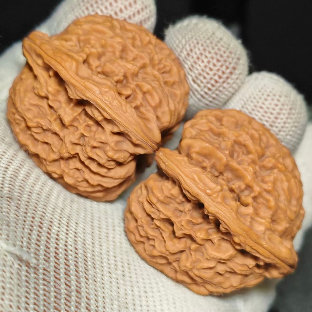 Nanjiang Stone Wenwan Walnut · 38mm · Natural · Premium Ritual