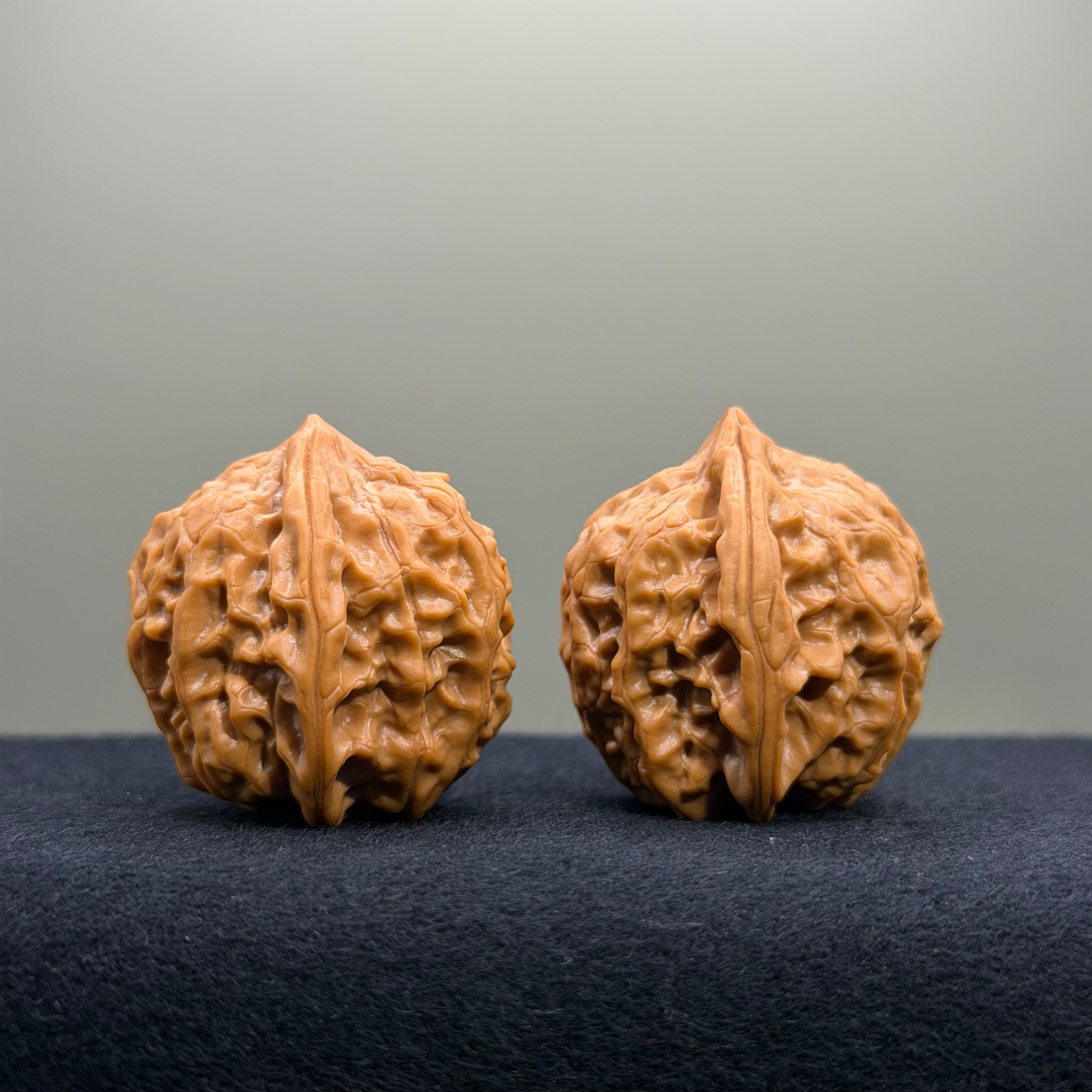 Chicken Heart Wenwan Walnut · 32mm · Natural · Premium Ritual