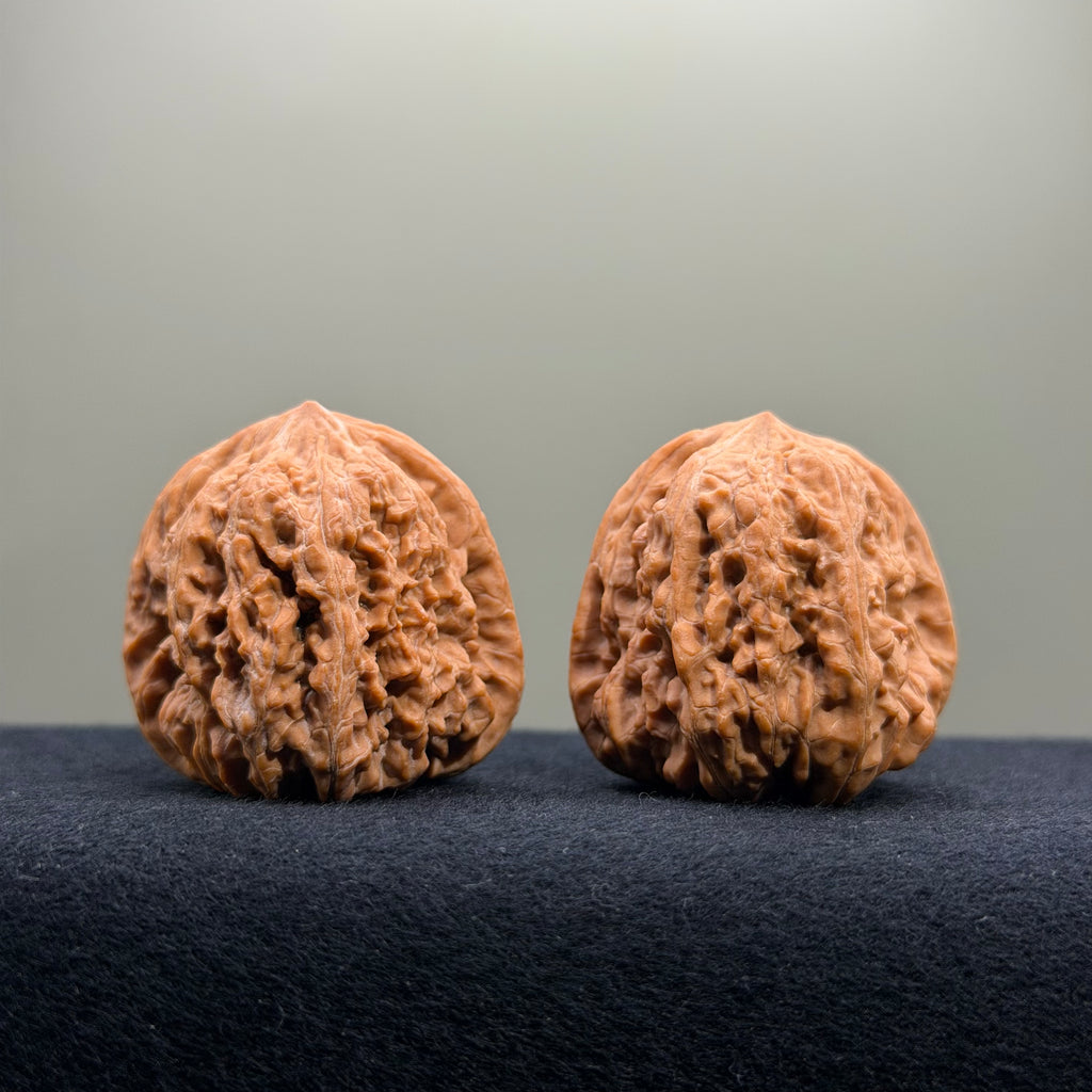 Pinggu Concave Base Wenwan Walnut · 38mm · Natural · Select Ritual