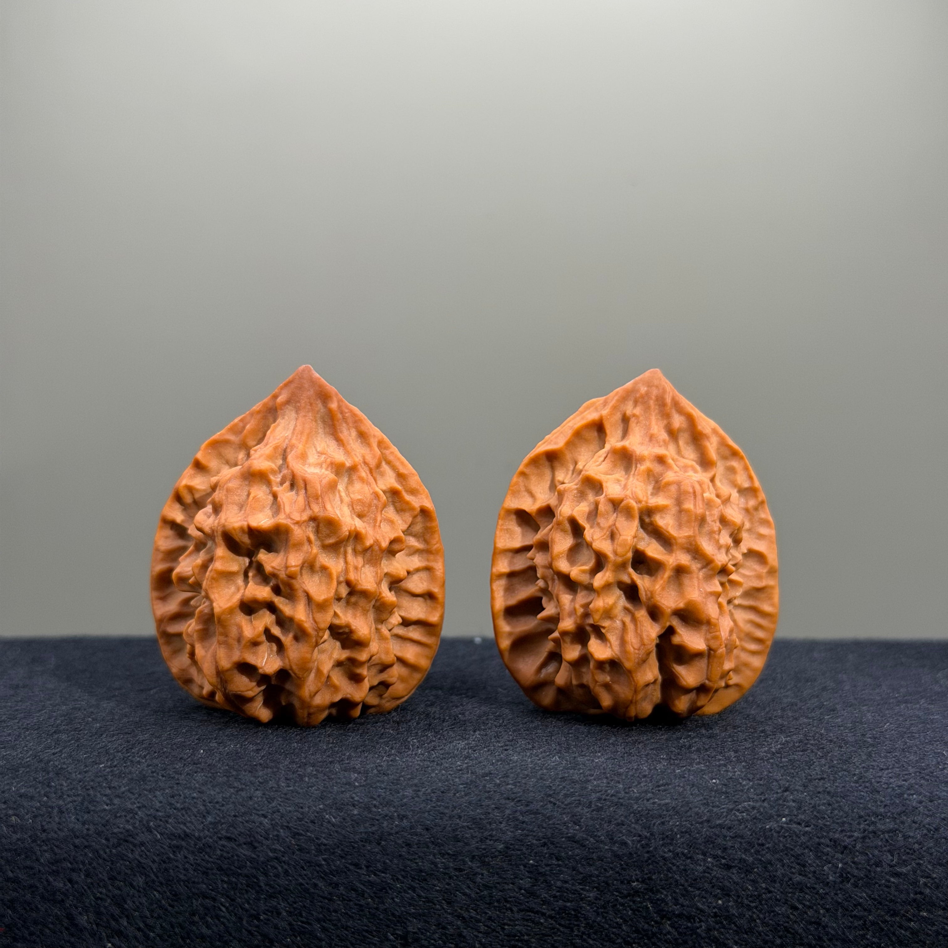 Fish Scale Wenwan Walnut · 34mm · Natural · Premium Ritual