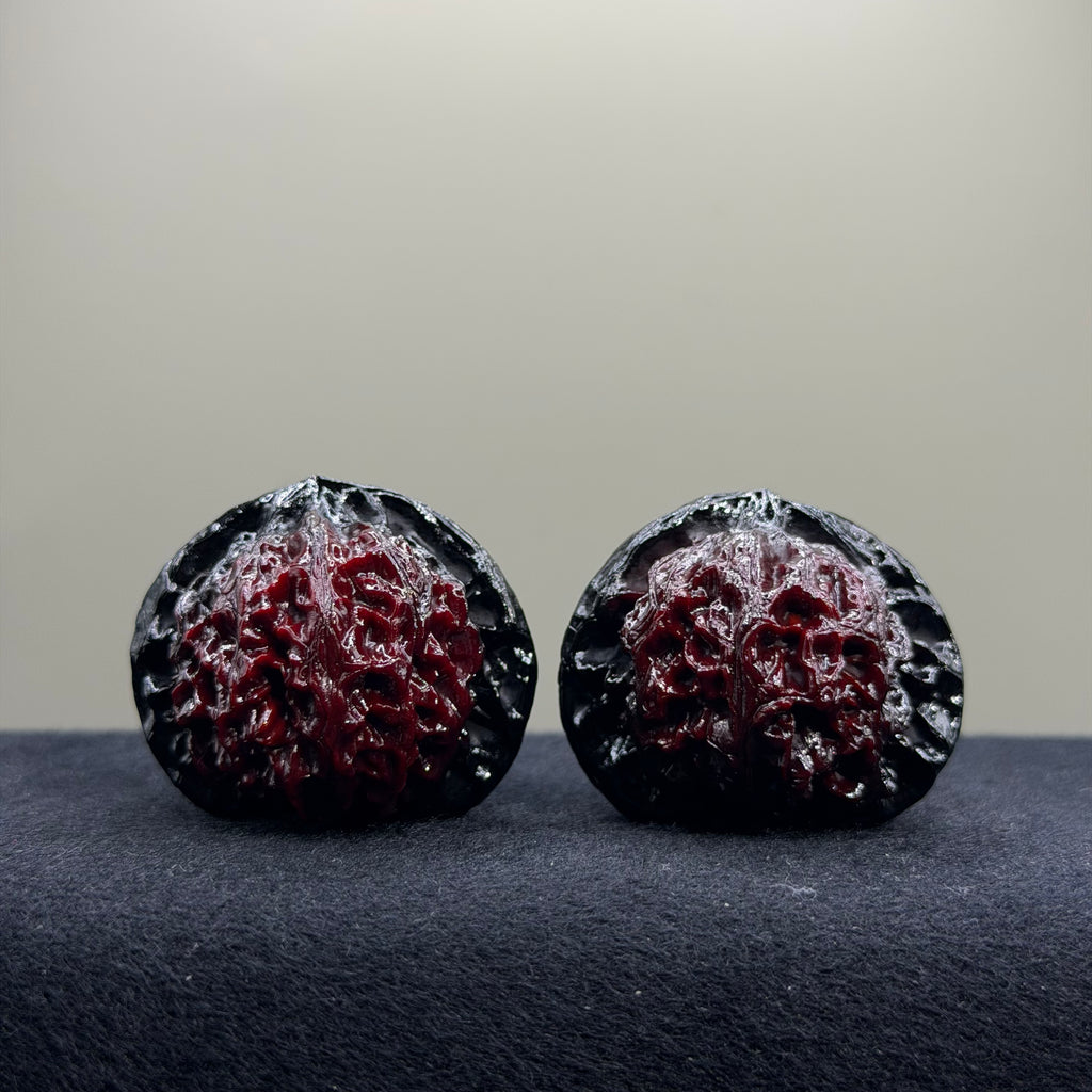 Ghost Rider · Palace Lantern Ground Buried Wenwan Walnut · 40mm · Premium Ritual