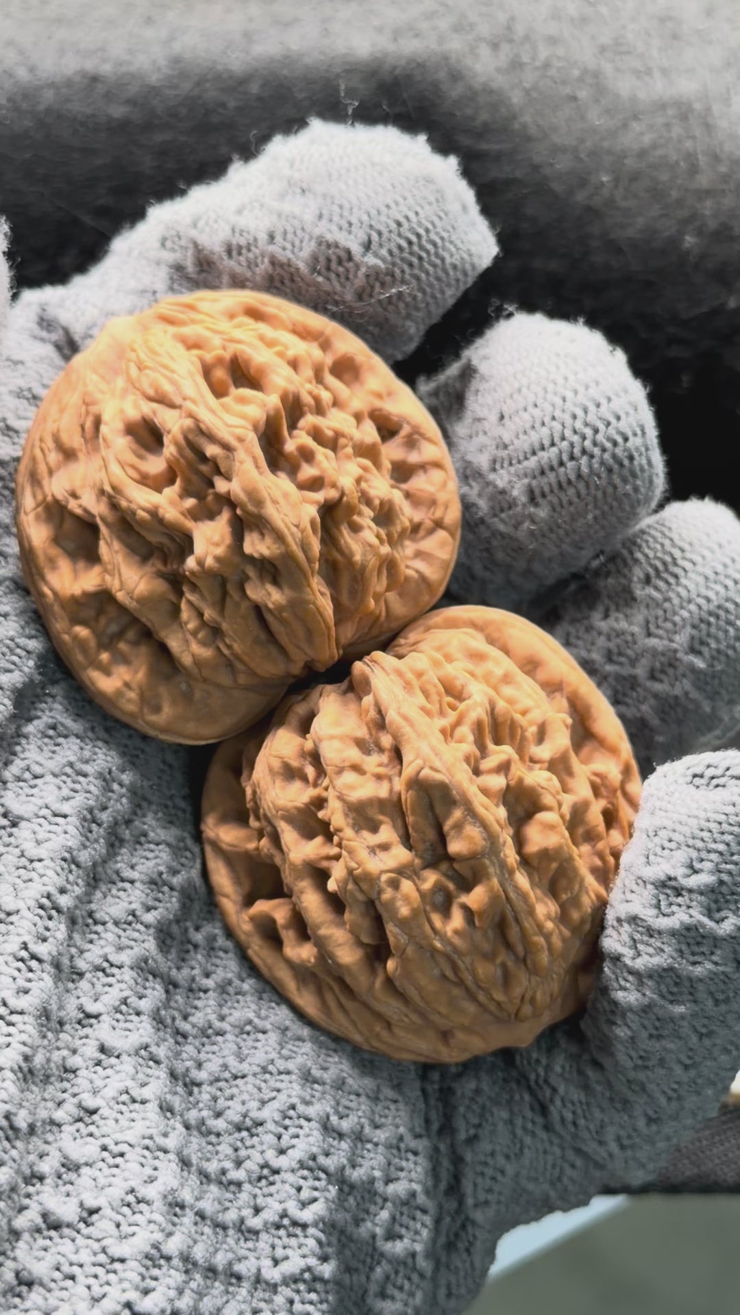 Wheat Ear Tiger Head Wenwan Walnut · 42mm · Natural · Select Ritual