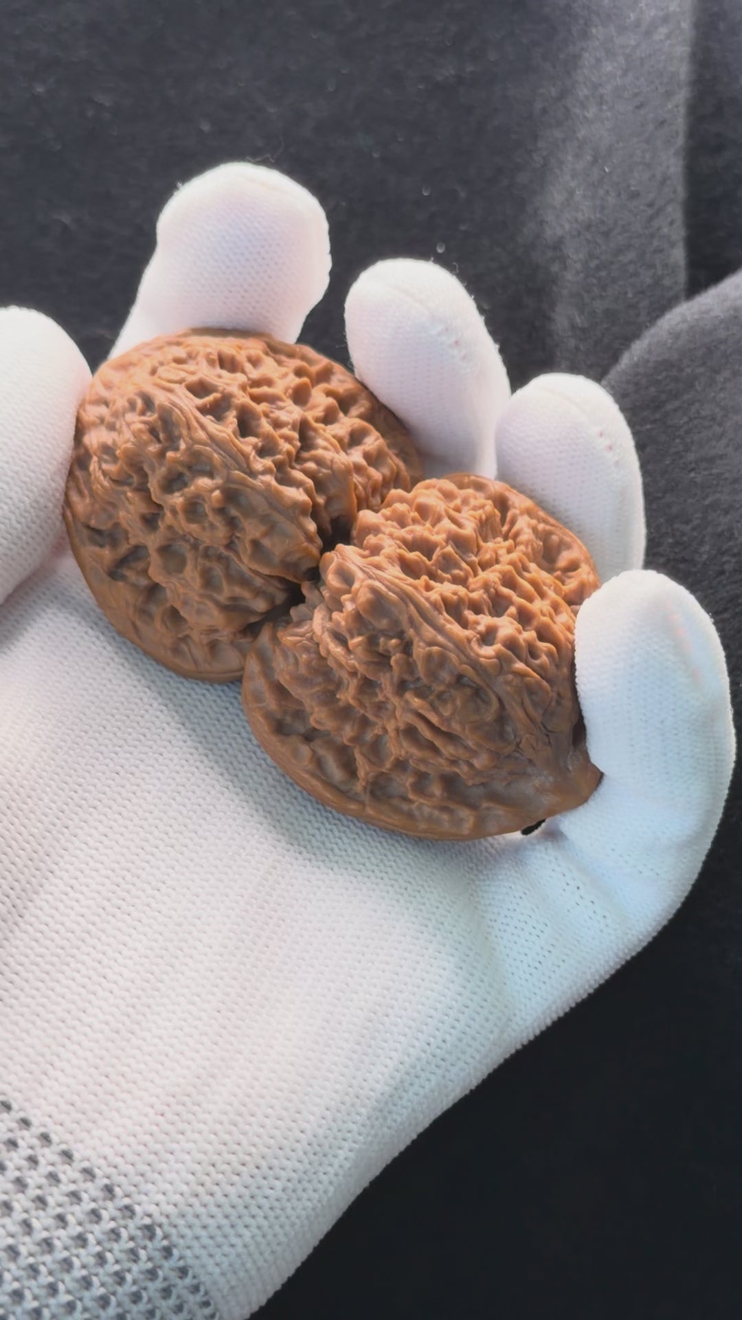 Nanjiang Stone Wenwan Walnut · 44mm · Premium Ritual